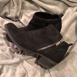 Faux Suede Ankle Boots